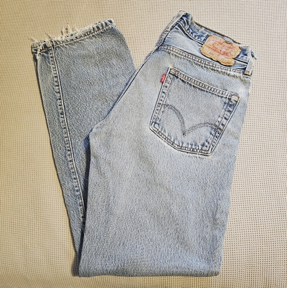 Levis | Worn In Vintage 501 Cotton Straight Leg Jeans Size 33 - Picture 5 of 13